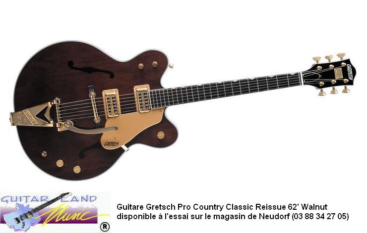 Guitare Gretsch Pro Country Classic 1962 Walnut
